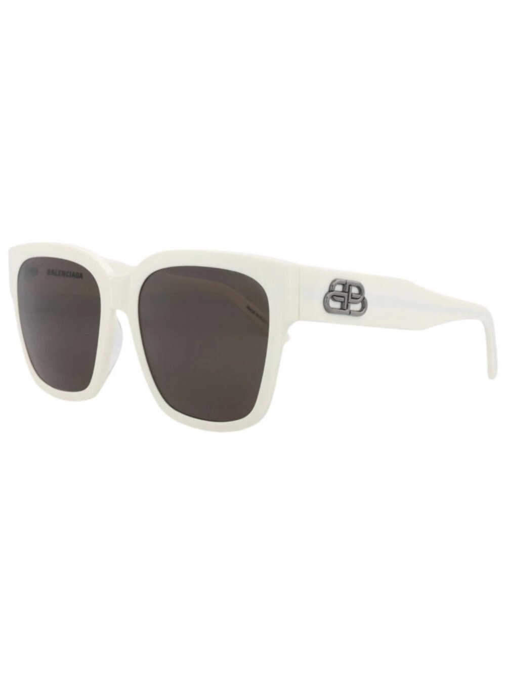 New Balenciaga Women's Sunglasses Square Rectangle Acetate Frame White White